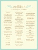 Wedding Reception Menu