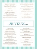 French Food Restaurant Menu