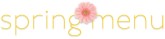 Spring Menu Greeting