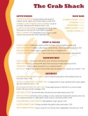 Crab Menu