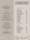 Sushi Menu