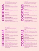 Mini Drinks Menu
