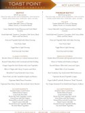 Lunch Buffet Menu