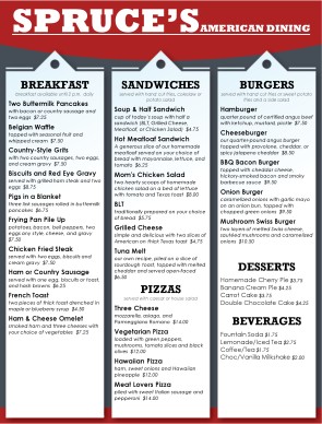 Customize Italian Family Menu