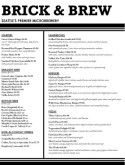 English Pub Menu