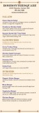 Restaurant Takeout Menu