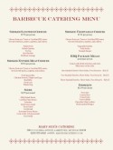 Barbecue Catering Menu