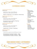 BBQ Catering Menu