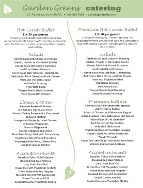 Food Buffet Table