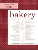 Bread Bakery Menu