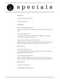 Restaurant Daily Special Menu