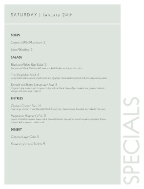 Customize Special Menu