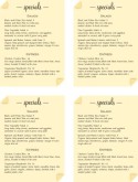 Dinner Special Mini Menu