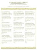 Platter Combination Menu