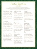 Catering Sandwich Tray Menu