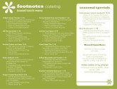 Catering Boxed Lunches Menu
