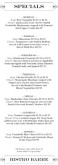 Spring Specials Menu