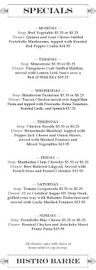 Customize Spring Specials Menu Customize Spring Specials Menu