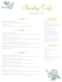 Green Cafe Menu