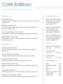 Village Cafe Menu