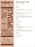 Todays Special Menu