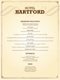 Hotel Breakfast Menu