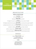 Hotel Menu