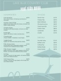 Country Club Pool Menu