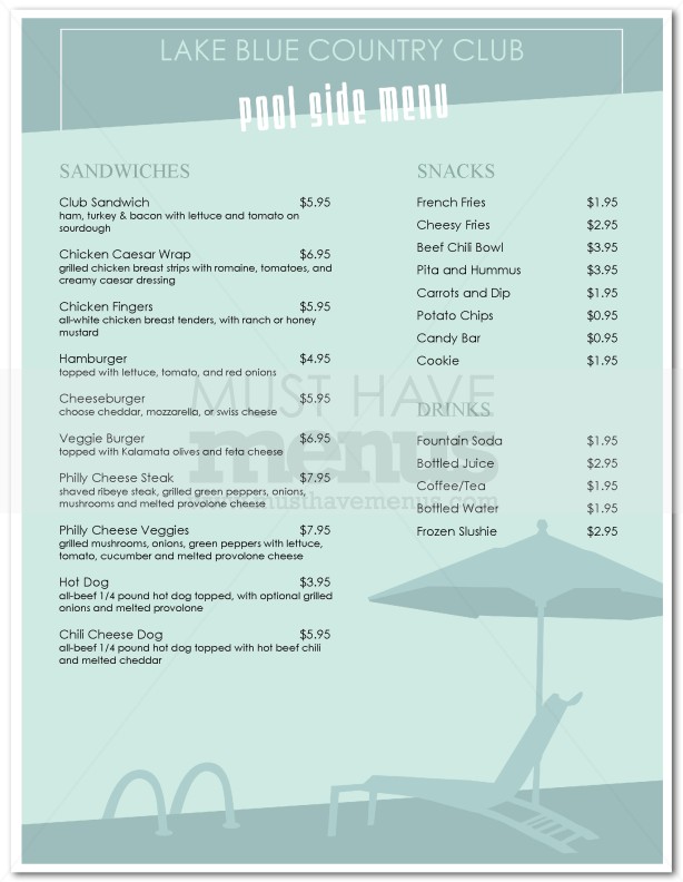 Country Club Pool Menu Page 1 country-club-pool-menu-page-1