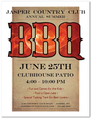 summer bbq flyer
