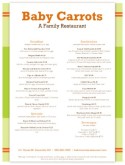 Italian Family Dining Menu