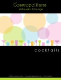 Cocktail Menu Cover
