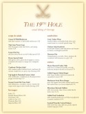 Country Club Grill Menu