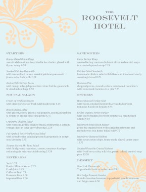 Customize Best Hotel Menu