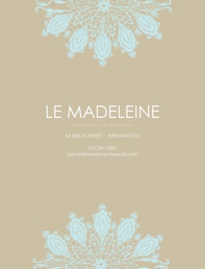 Customize Creative Menu Cover