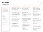 Lunch Catering Menu
