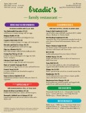 American Style Menu