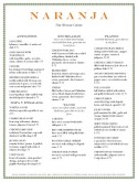 Mexican Buffet Menu