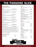Pizzeria Menu