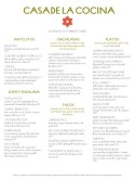 Authentic Mexican Restaurant Menu