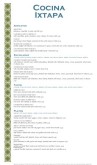 Mexican Lunch Menu