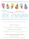 Ice Cream Social Flyer