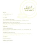 Simple Specials Menu