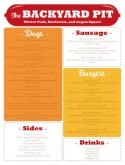Hot Dog Cart Menu