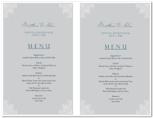sample wedding menu card template wedding archive wedding reception card templates free