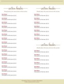Family Dinner Menu 2