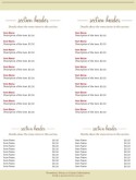 Family Dinner Menu 3