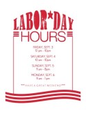 Labor Day Hours Flyer