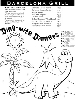 Customize Italian Kids Menu Customize Italian Kids Menu