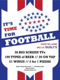 Sports Bar Football Flyer